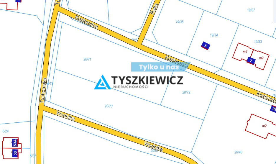 Działka inwestycyjna pod bliźniaki Banino Banino 