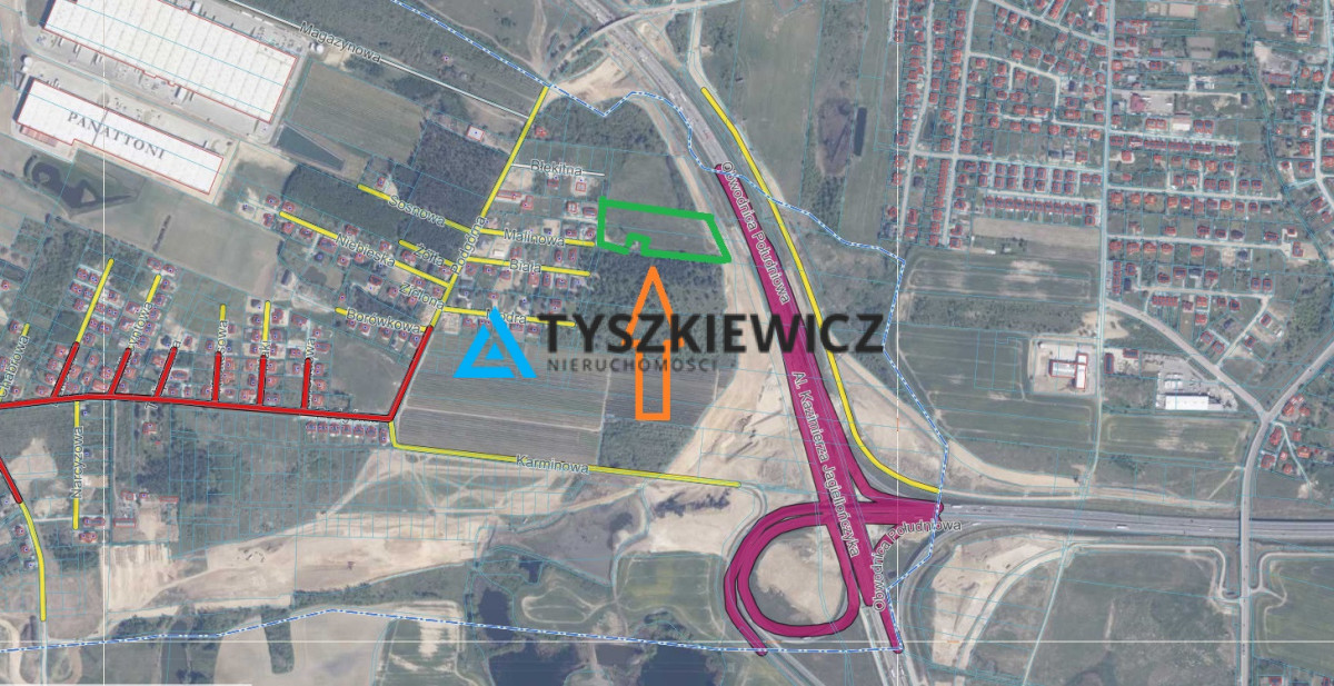 Działka usługowa produkcyjna lub pod magazyn Gdańsk Kowale