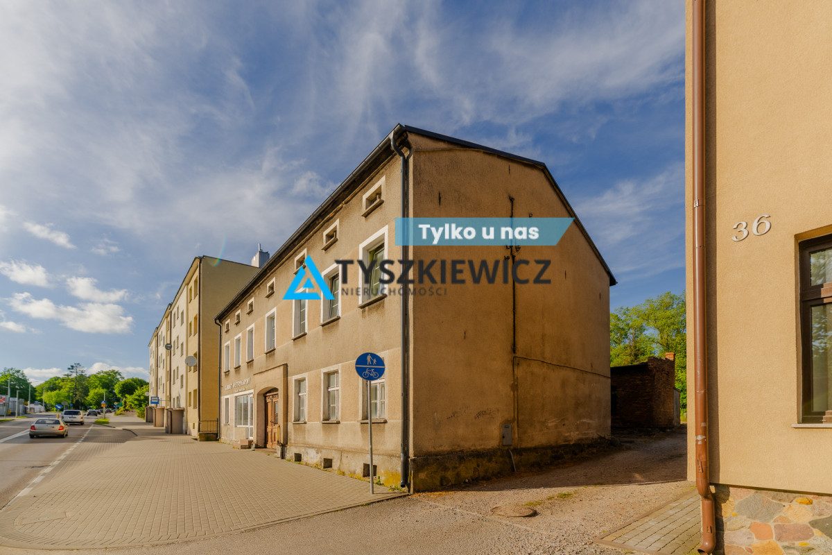 Kamienica- 3 mieszkania, lokal usługowy, 5 garaży Bytów 