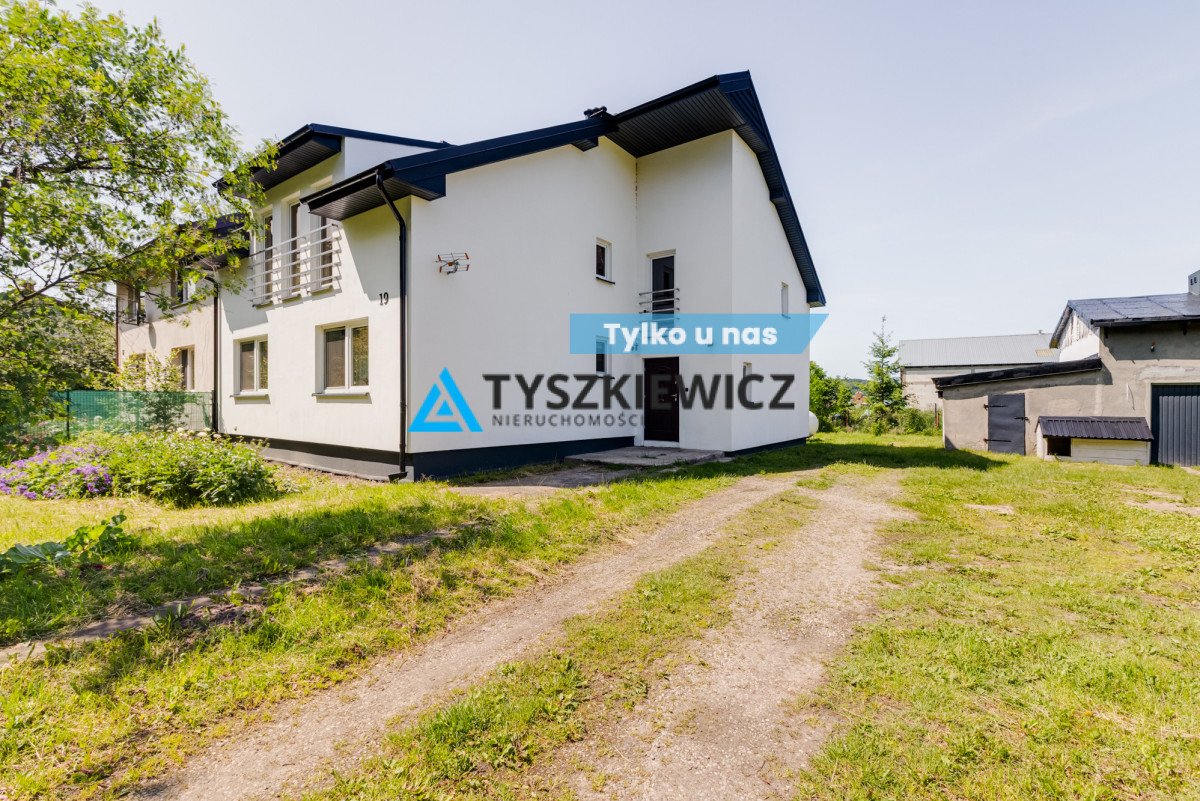 Dom w zabudowie bliźniaczej z dużą działką 2300 m2 Kniewo 